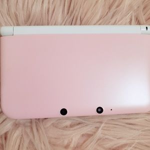 {used} nintendo 3dsXL pastel pink/white